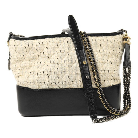CHANEL Tweed Gabrielle Medium鏈帶肩背袋