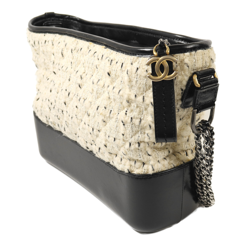 CHANEL Tweed Gabrielle Medium鏈帶肩背袋-2