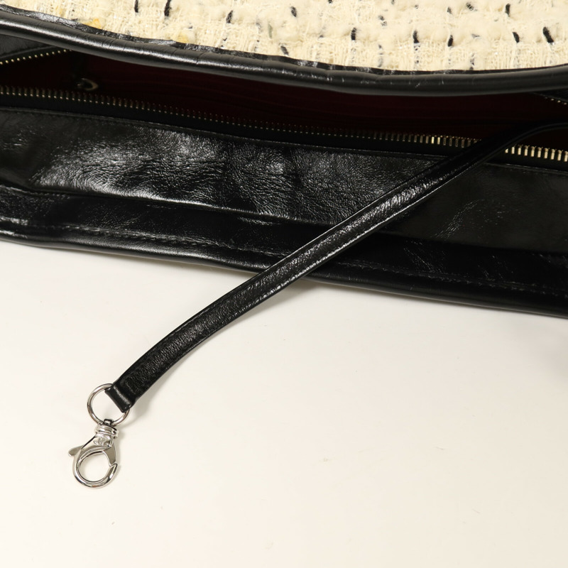 CHANEL Tweed Gabrielle Medium鏈帶肩背袋-18