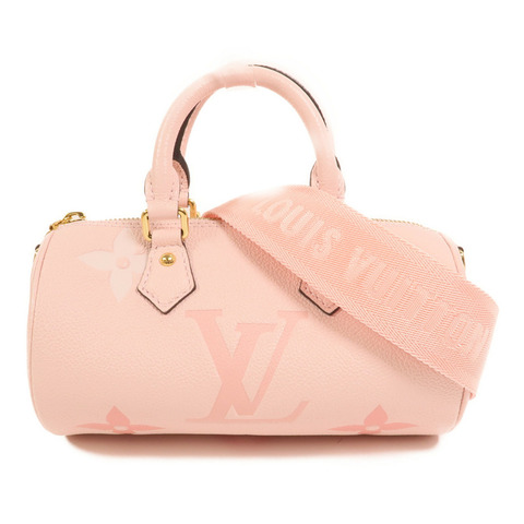 LOUIS VUITTON Monogram Empreinte Papillon BB金扣手挽肩背兩用袋