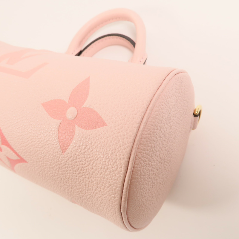 LOUIS VUITTON Monogram Empreinte Papillon BB金扣手挽肩背兩用袋-12