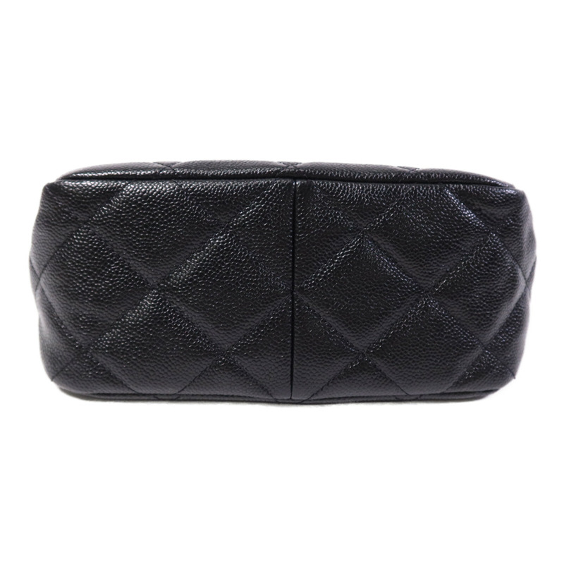 CHANEL 牛皮皮革Hobo Bag金扣鏈帶肩背袋-3