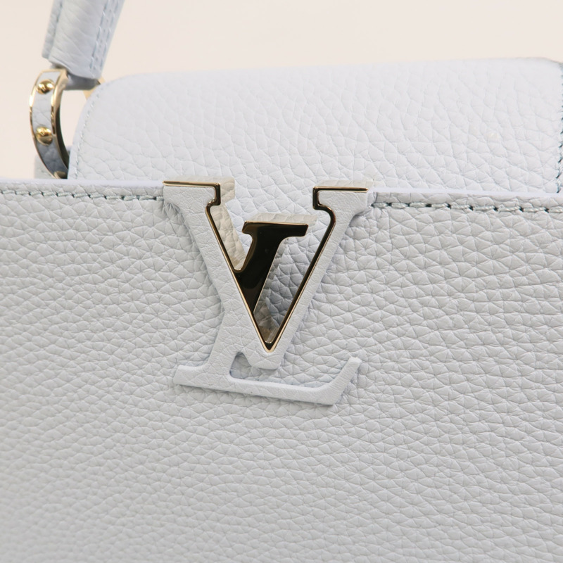 LOUIS VUITTON 牛皮皮革Capucines BB金扣手挽肩背兩用袋-9