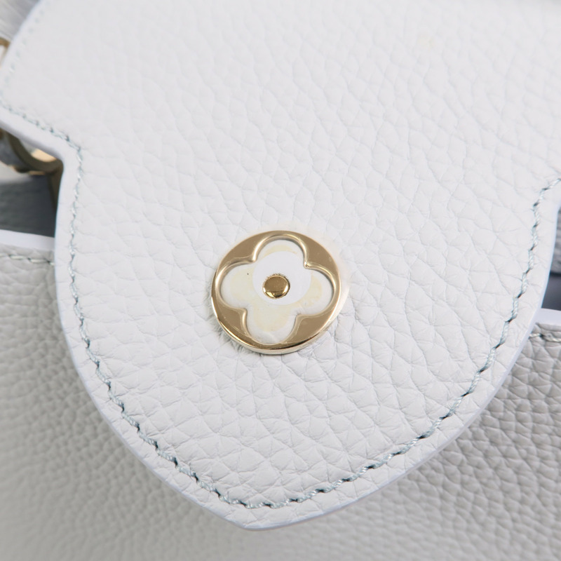 LOUIS VUITTON 牛皮皮革Capucines BB金扣手挽肩背兩用袋-10