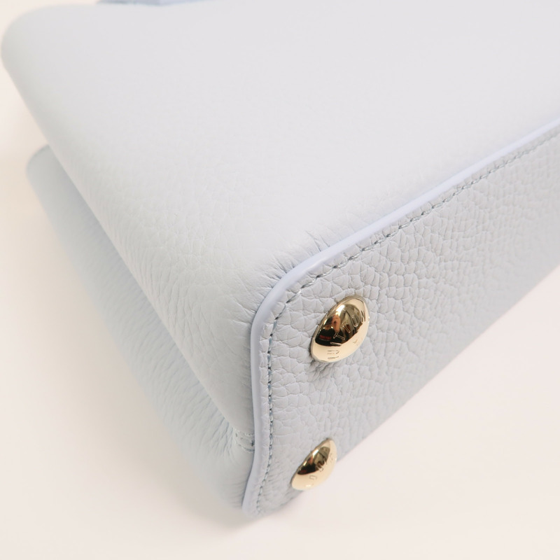 LOUIS VUITTON 牛皮皮革Capucines BB金扣手挽肩背兩用袋-15