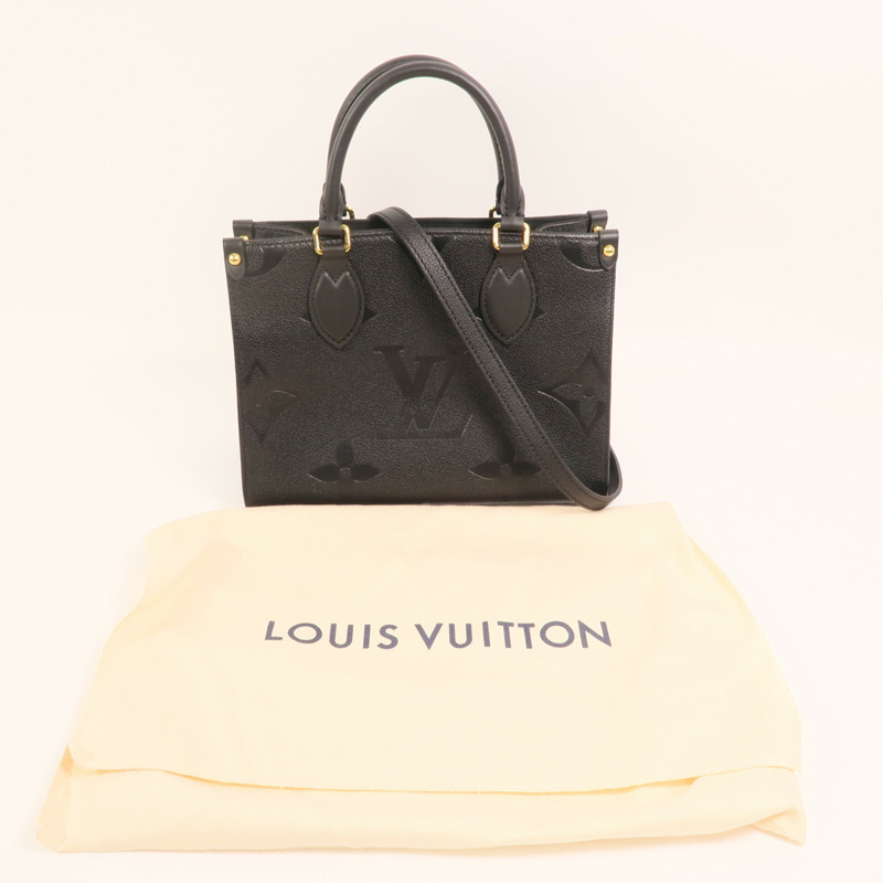 LOUIS VUITTON Monogram Empreinte On The Go PM金扣手挽肩背兩用袋-8