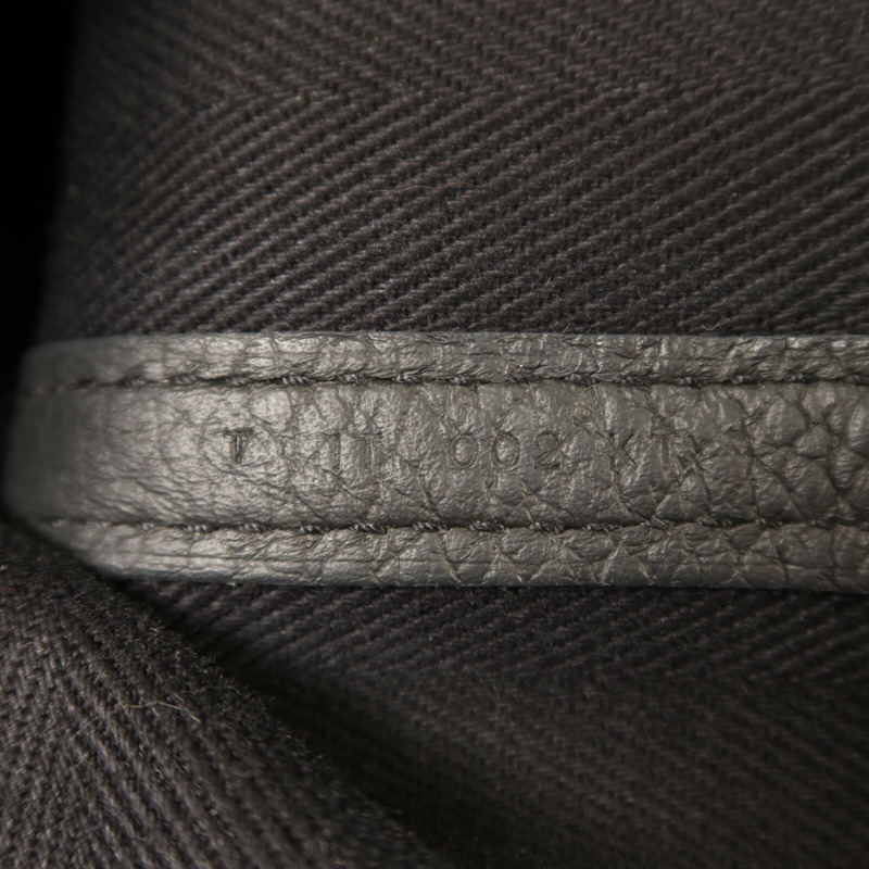 HERMES 帆布Garden Party TPM銀扣手挽袋Noir-6