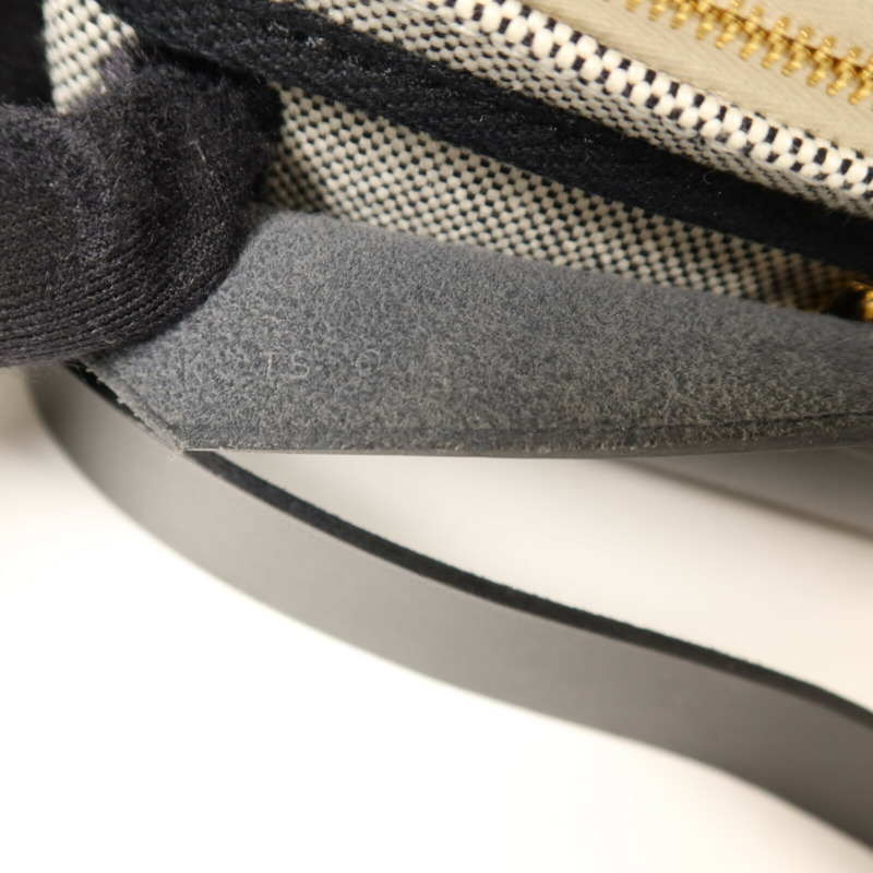 HERMES Toile H帆布Mini Herbag金扣肩背袋Noir-6