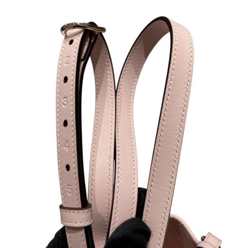 GUCCI 古馳 815118 GG標誌小水桶包 粉紅色 GG 圖案塗層布料-14