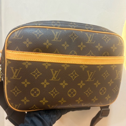 LV 老花經典logo 雙層相機包