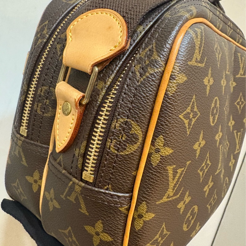 LV 老花經典logo 雙層相機包-4