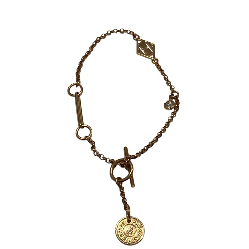 HERMÈS 愛馬仕 GAMBADE BRACELET 手鍊 K18 玫瑰金 H LOGO-0