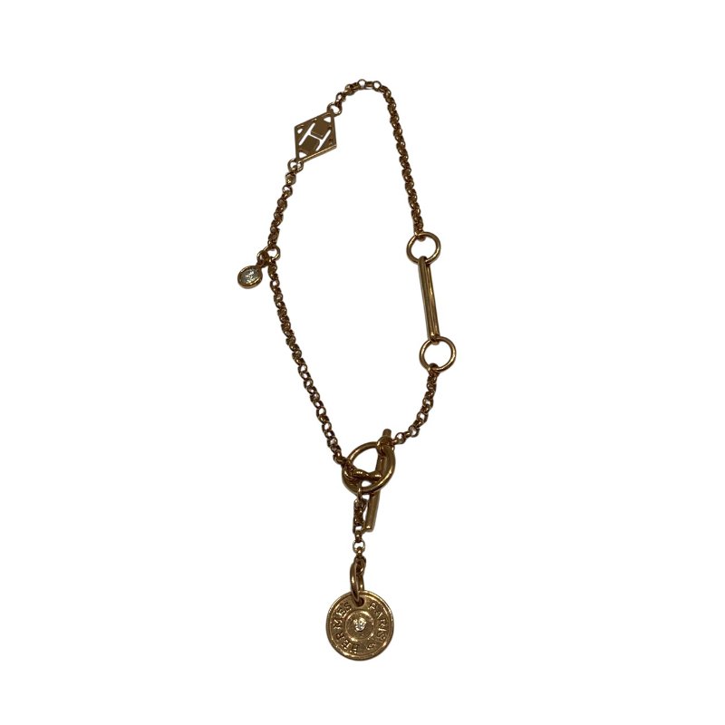 HERMÈS 愛馬仕 GAMBADE BRACELET 手鍊 K18 玫瑰金 H LOGO-2