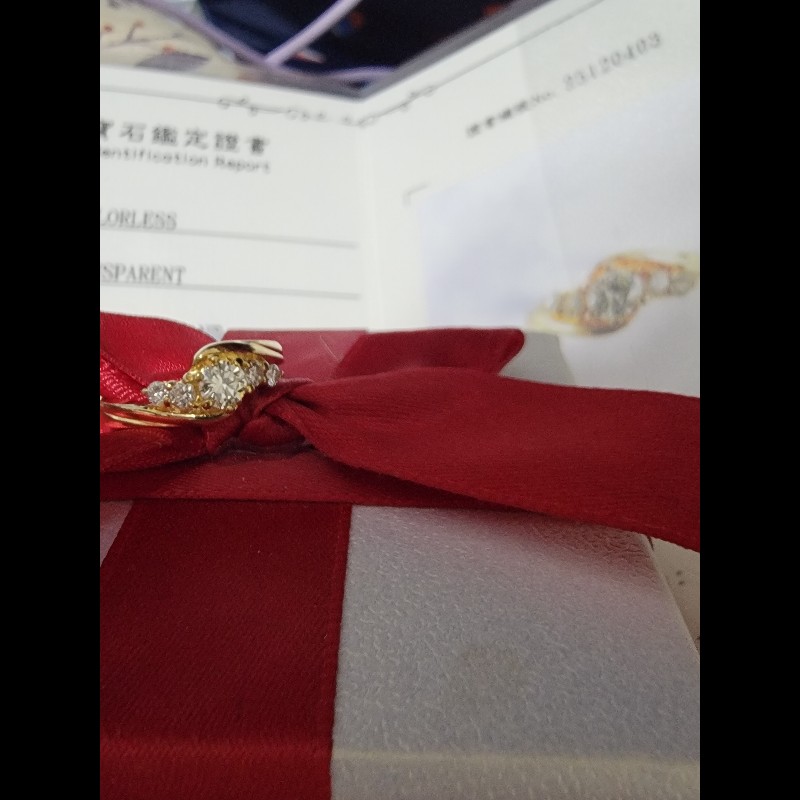 18k金鑽石戒指-1