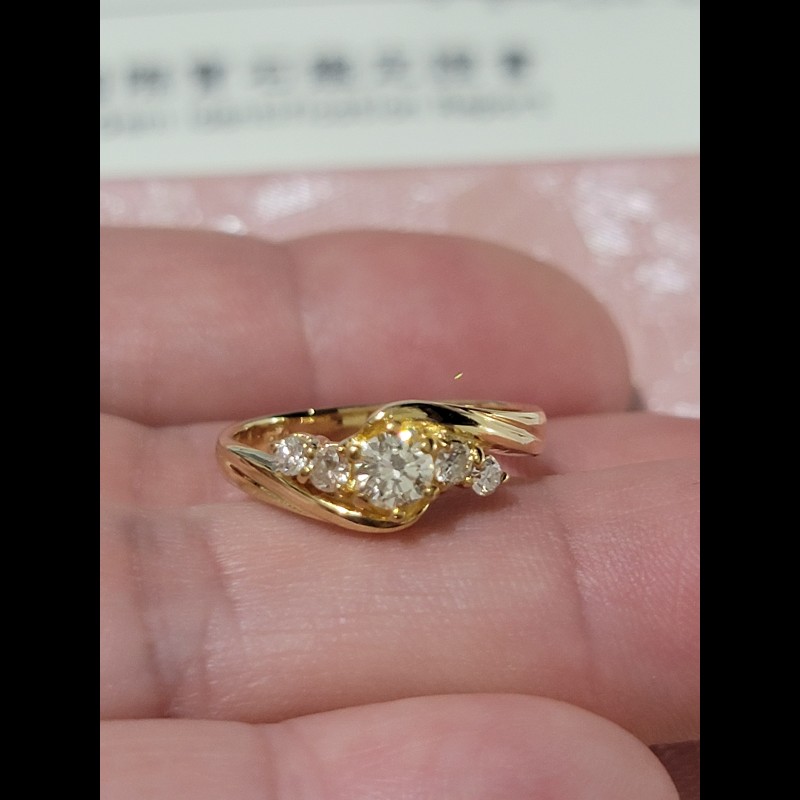 18k金鑽石戒指-2