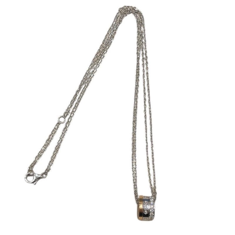 CAERTIER 卡地亞 LOVE 鑽石三環項鍊 K18 白金/黃金/玫瑰金-4