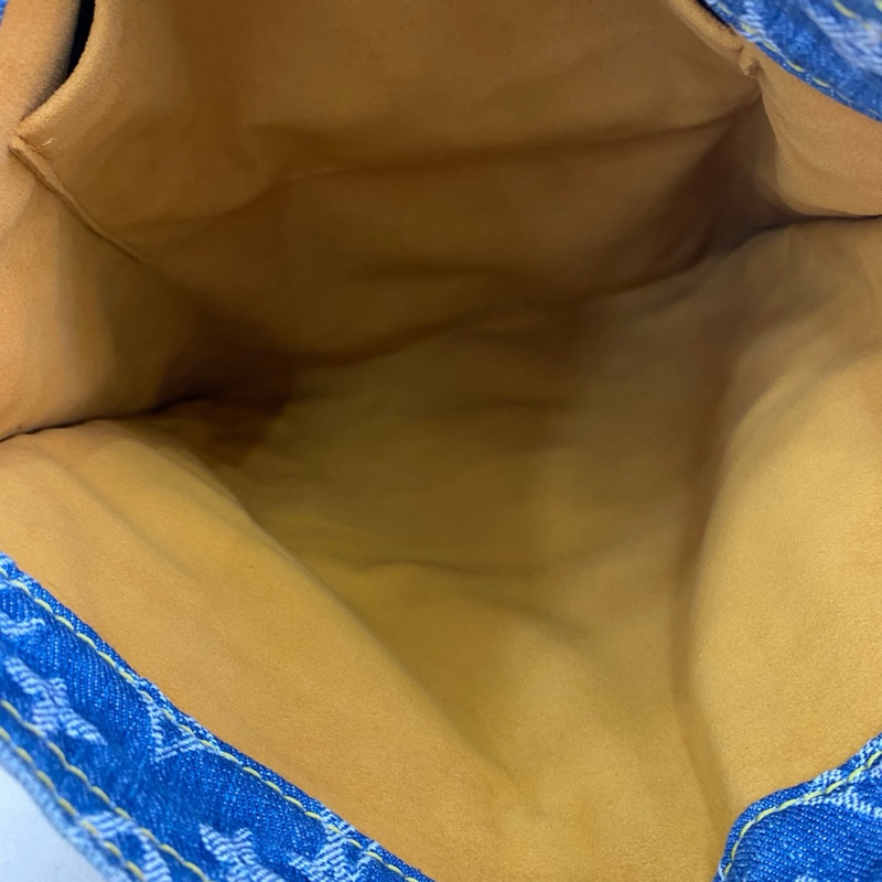 LV丹寧琴譜 絕版復古tote 限量絕版牛仔-5