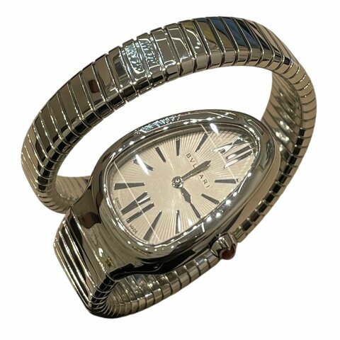 BVLGARI 寶格麗 SP.35.S 靈蛇腕表 不鏽鋼 石英