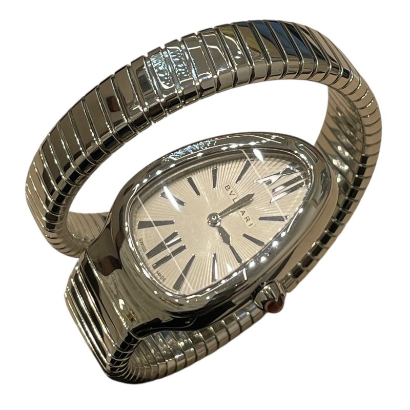 BVLGARI 寶格麗 SP.35.S 靈蛇腕表 不鏽鋼 石英-0