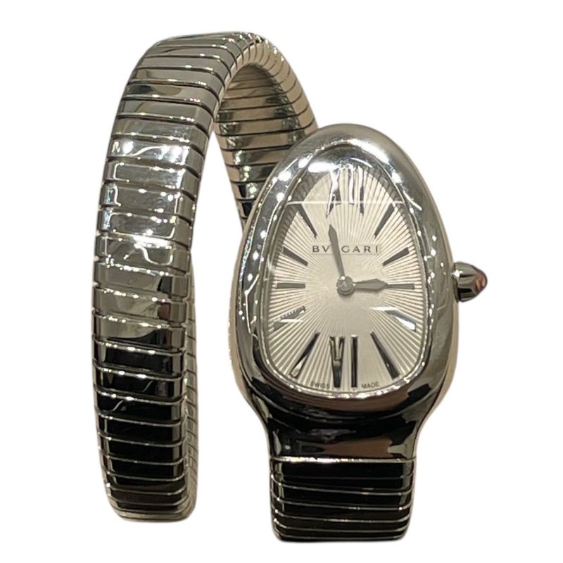 BVLGARI 寶格麗 SP.35.S 靈蛇腕表 不鏽鋼 石英-1
