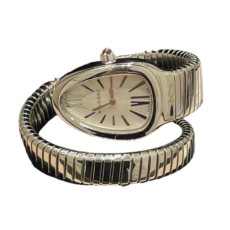 BVLGARI 寶格麗 SP.35.S 靈蛇腕表 不鏽鋼 石英-2