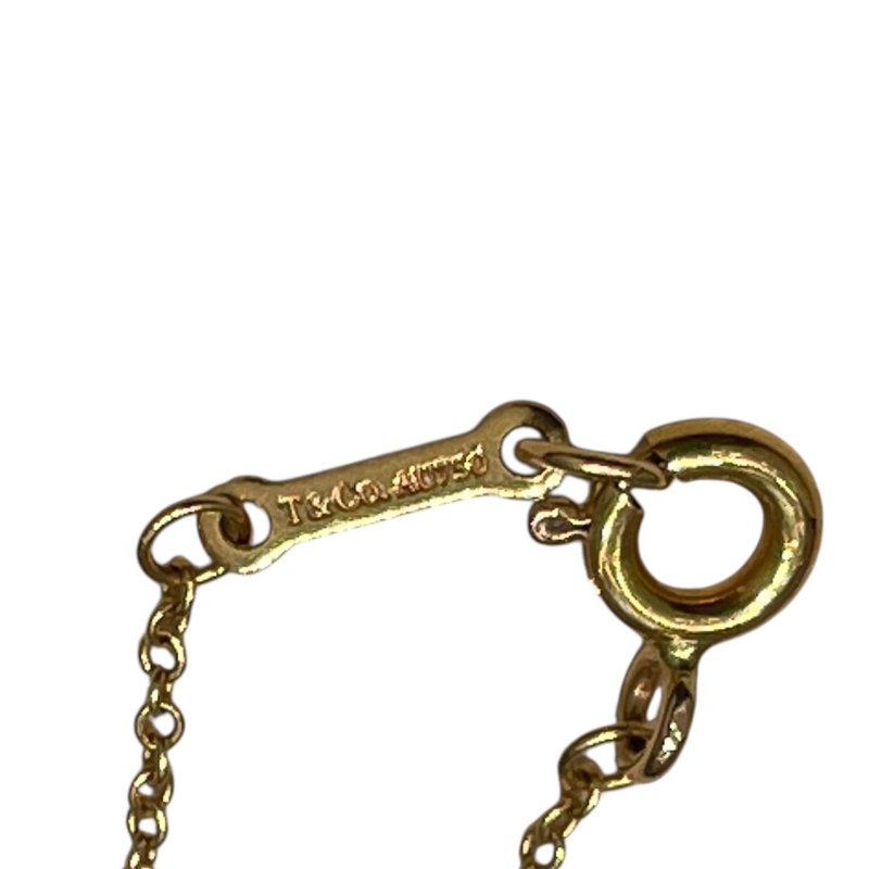 TIFFANY&CO. 蒂芙尼 緞帶雙心項鍊 K18YG-7