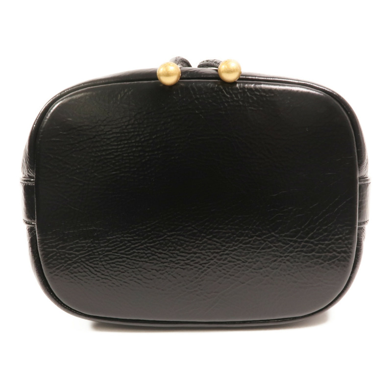 CHANEL 牛皮皮革Bucket金扣鏈帶肩背袋-3