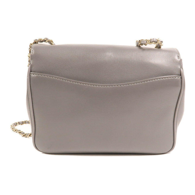 CHANEL 牛皮皮革CC Mania Flap Bag金扣鏈帶肩背袋-1