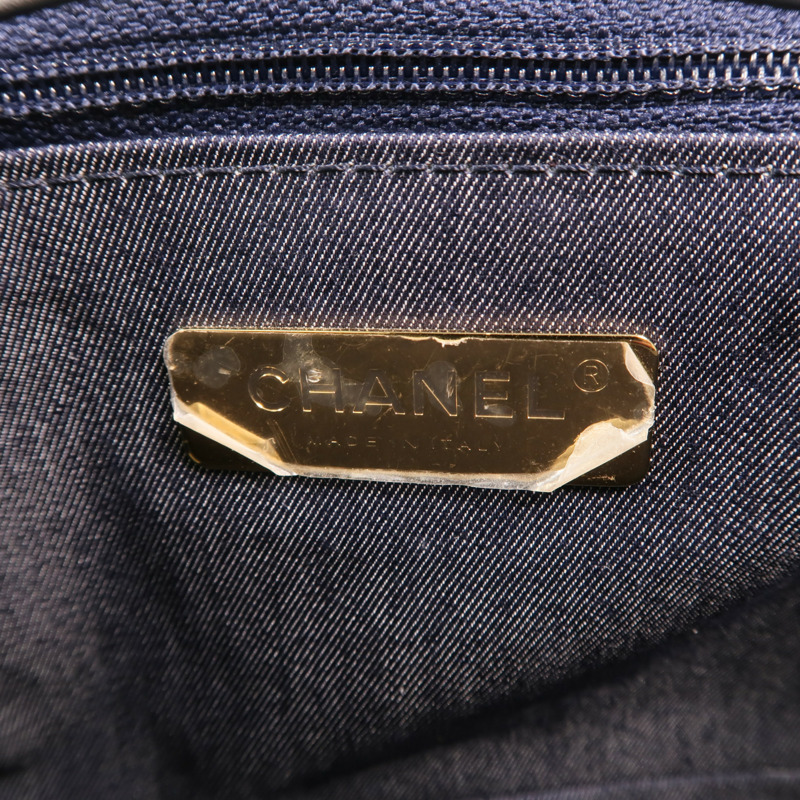 CHANEL 牛皮皮革CC Mania Flap Bag金扣鏈帶肩背袋-5