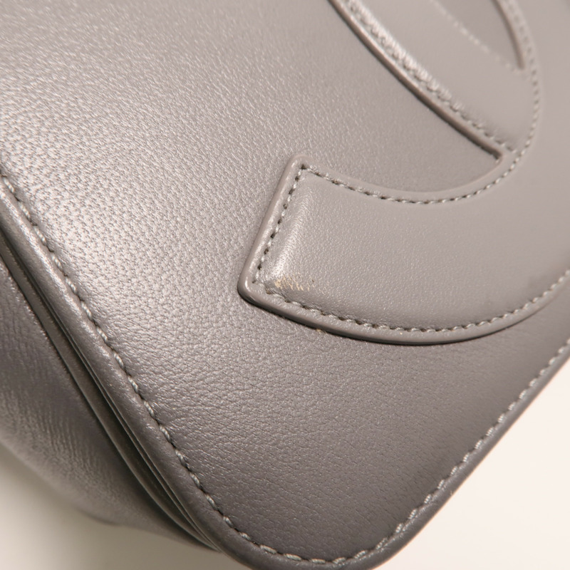 CHANEL 牛皮皮革CC Mania Flap Bag金扣鏈帶肩背袋-15