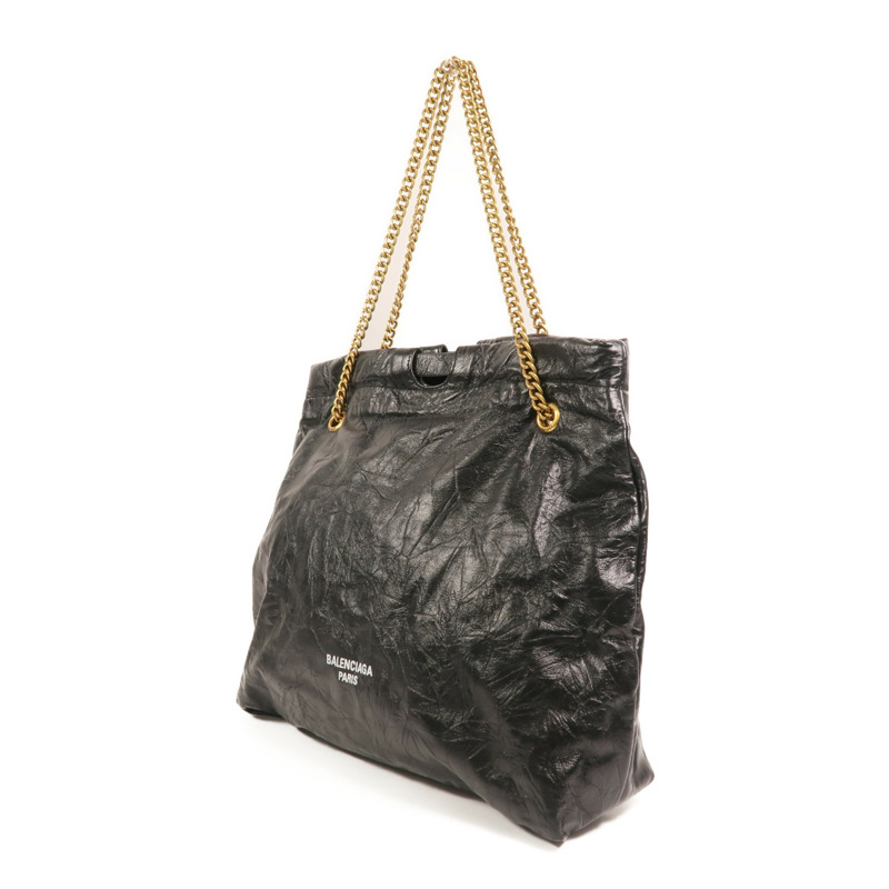 BALENCIAGA 牛皮皮革Crush Small金扣鏈帶肩背袋-2