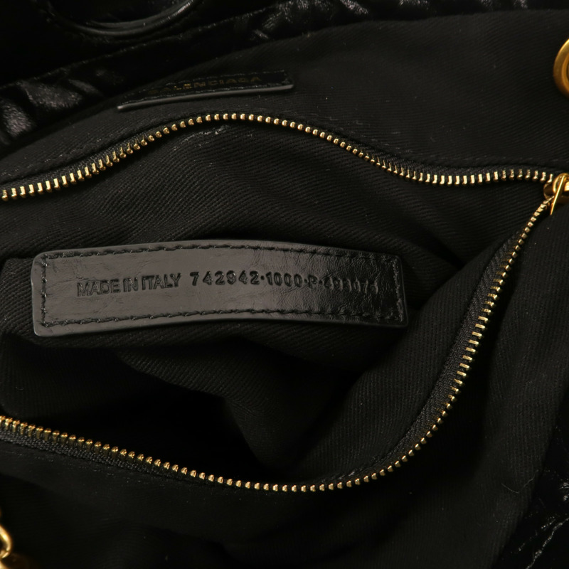 BALENCIAGA 牛皮皮革Crush Small金扣鏈帶肩背袋-5