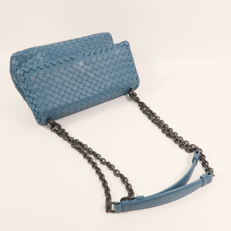 BOTTEGA VENETA 羊皮皮革Olimpia銀扣肩背袋-7