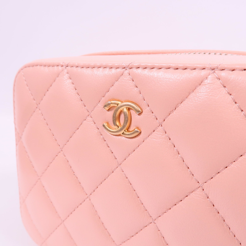 CHANEL 羊皮皮革Camera Gold Ball金扣鏈帶肩背袋-8