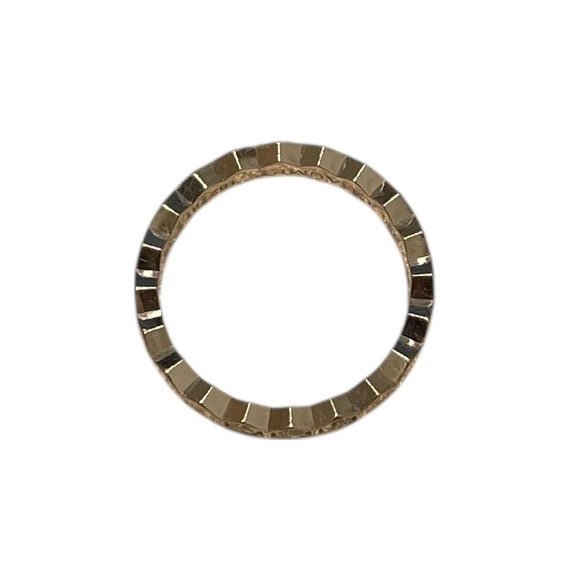 CHAUMET 尚美 BEE DE CHAUMET 083360 蜂巢鑽石戒指 K18WG 50碼-2