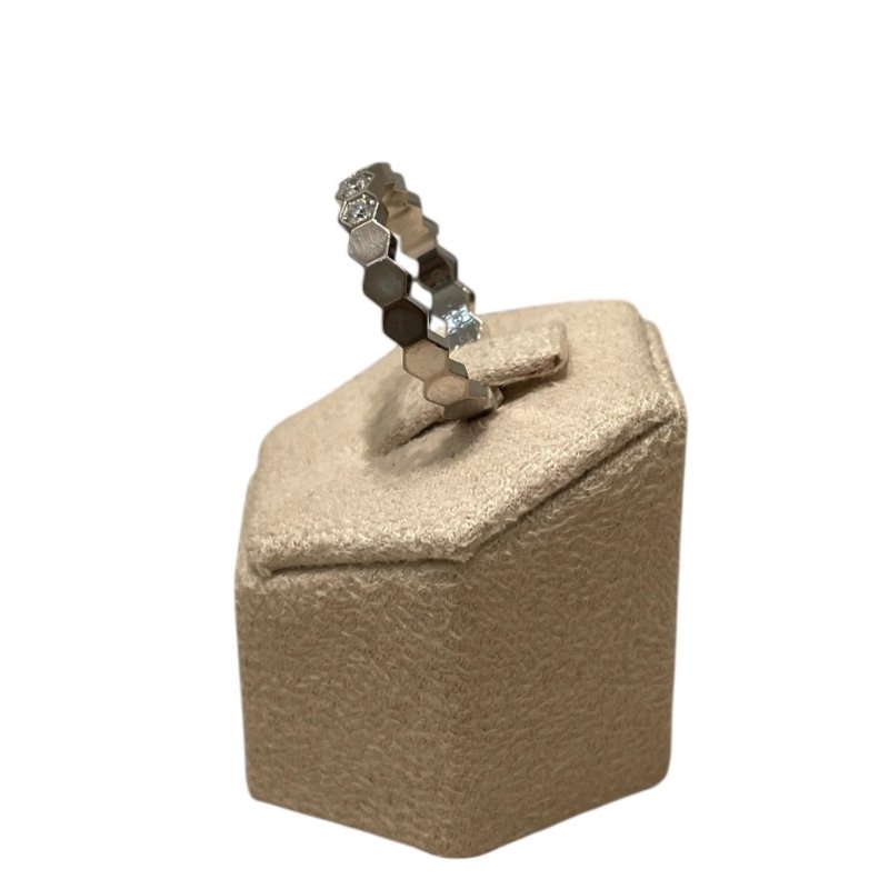 CHAUMET 尚美 BEE DE CHAUMET 083360 蜂巢鑽石戒指 K18WG 50碼-4