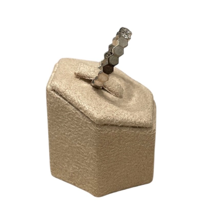 CHAUMET 尚美 BEE DE CHAUMET 083360 蜂巢鑽石戒指 K18WG 50碼-5