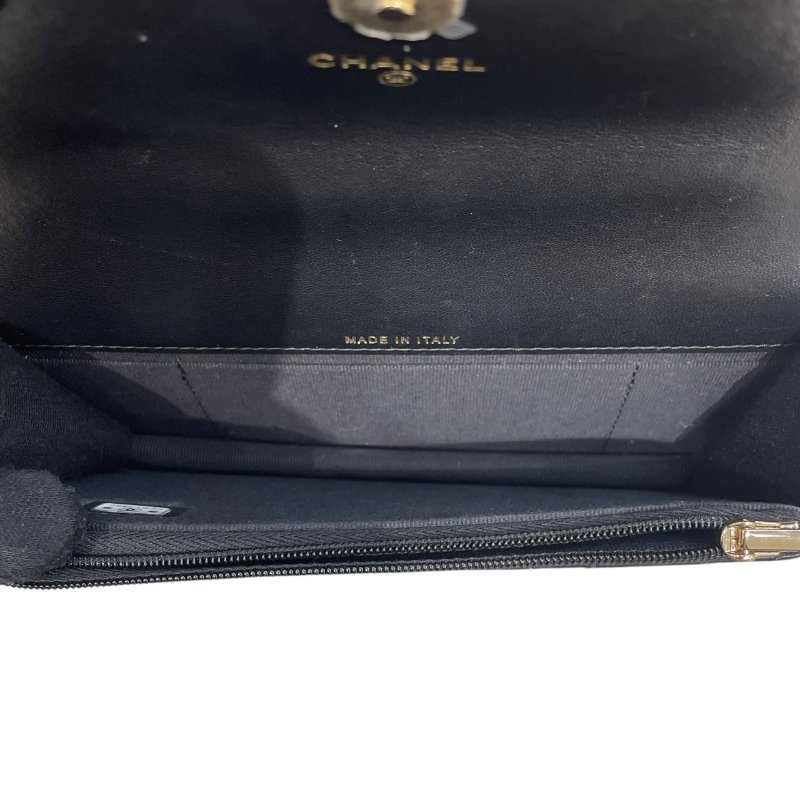 CHANEL 香奈兒 COCO HANDEL 珍珠裝飾迷你包 皮革 黑色 金釦-14