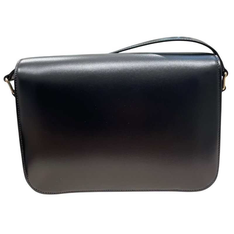 CELINE 思琳 TEEN TRIOMPHE 凱旋門肩背包 皮革 黑色 金釦-2