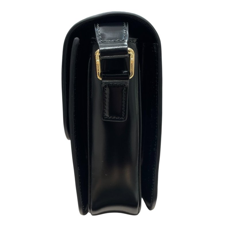 CELINE 思琳 TEEN TRIOMPHE 凱旋門肩背包 皮革 黑色 金釦-3