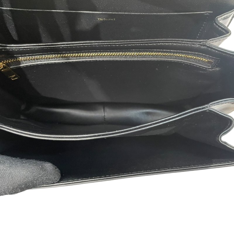 CELINE 思琳 TEEN TRIOMPHE 凱旋門肩背包 皮革 黑色 金釦-14