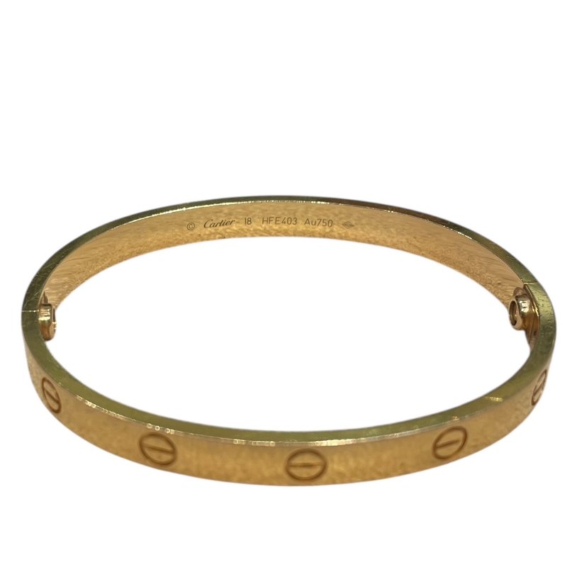 CARTIER 卡地亞 LOVE BRACELET SIZE:18 K18YG 手環-5