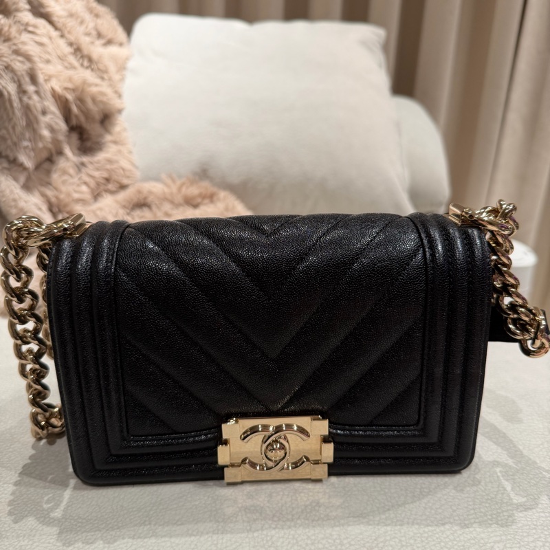 Chanel Boy 20 黑金-0