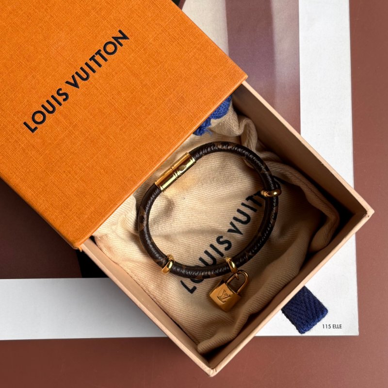 ::LOUIS VUITTON:: LV M8109E Keep It Twice 經典花紋鎖頭手環-1