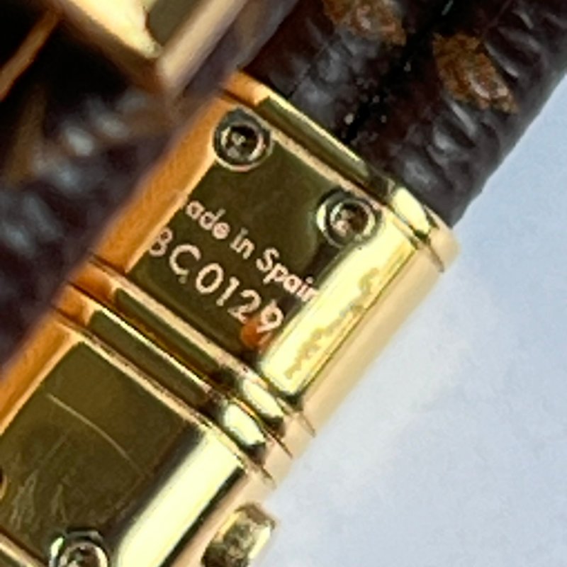 ::LOUIS VUITTON:: LV M8109E Keep It Twice 經典花紋鎖頭手環-3