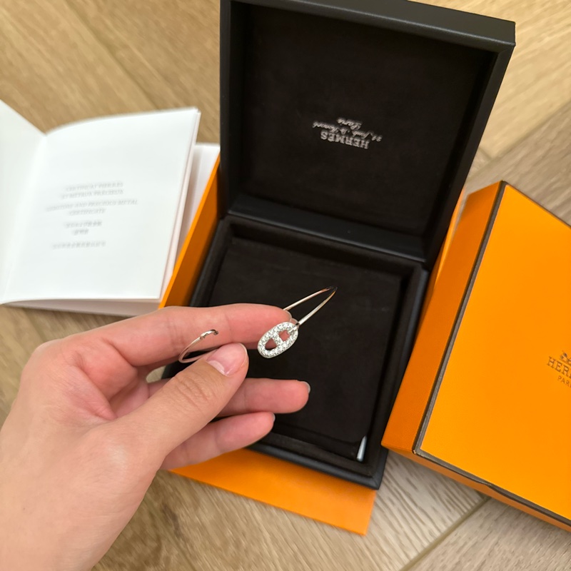 愛馬仕豬鼻子滿鑽手鐲-1