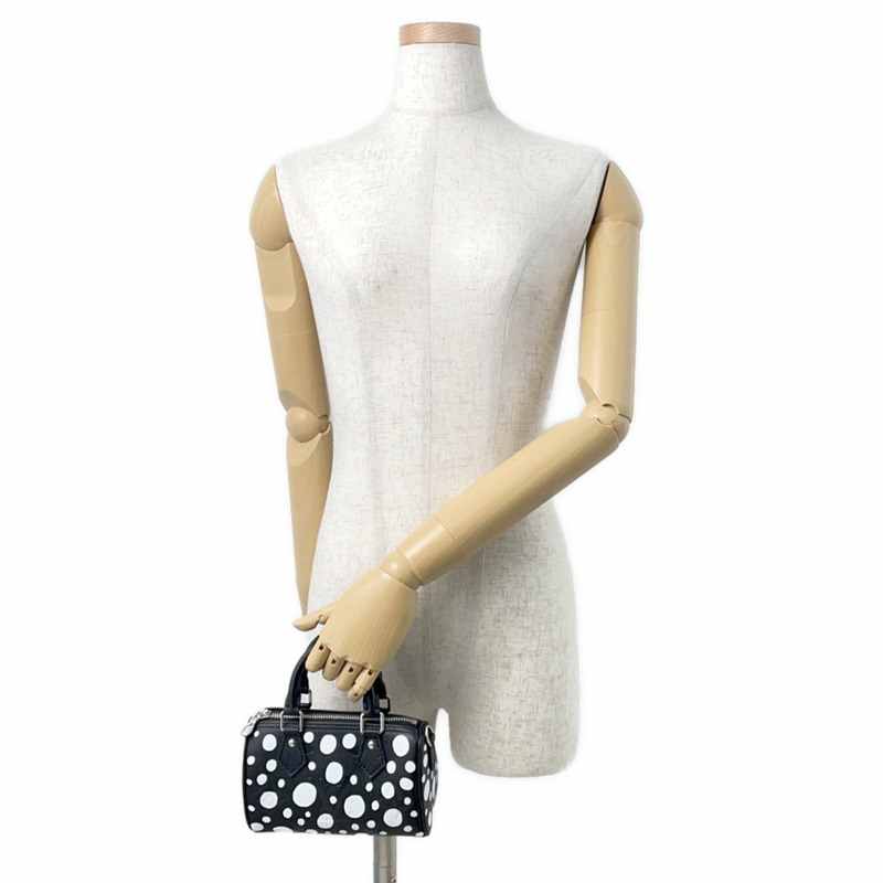 路易威登 Monogram Empreinte Infinity Dot 手提包，LV×YK Nano Speedy M81910，草間彌生黑色，女士路易威登-3