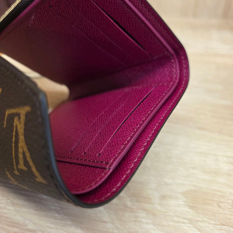 [LV專櫃銷量最好短夾,品況優😍] LV老花金釦Victorine短夾-12