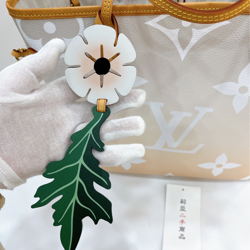 莉亞精品♡LV M45679 粉白漸層 neverfull MM 二手-4