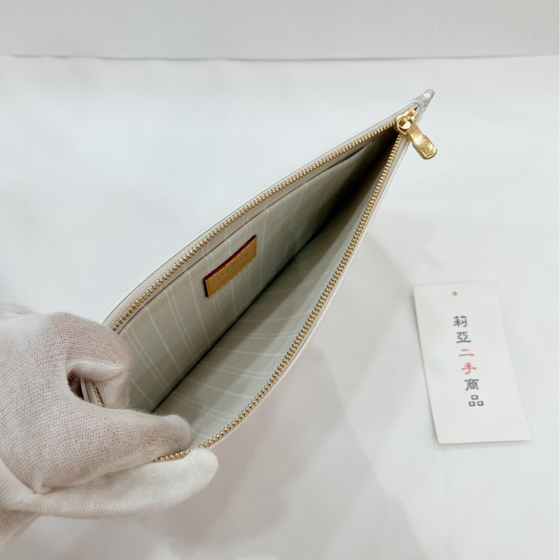莉亞精品♡LV M45679 粉白漸層 neverfull MM 二手-22